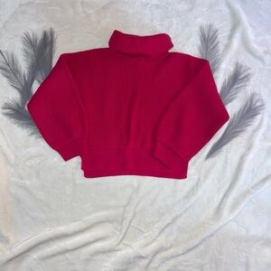 Diane Von Furstenberg Vibrant Red Turtleneck Sweater